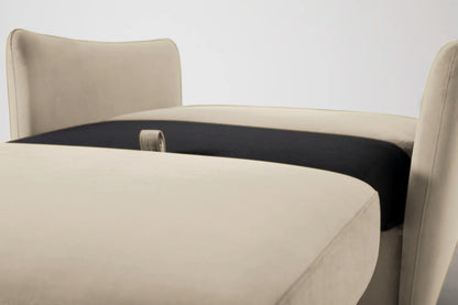 Model 08 Chair Bed Single Sofa Bed, Bone