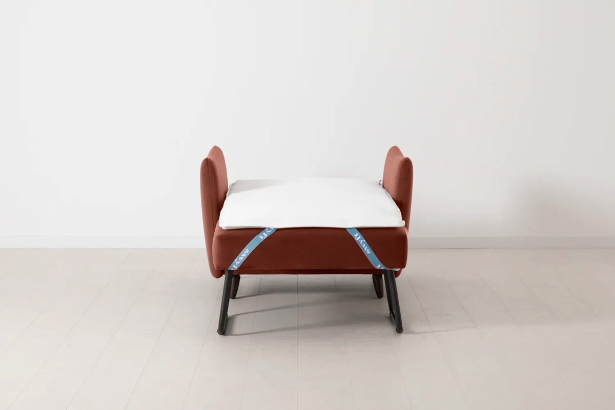 Model 08 Chair Bed Single Sofa Bed, Brick