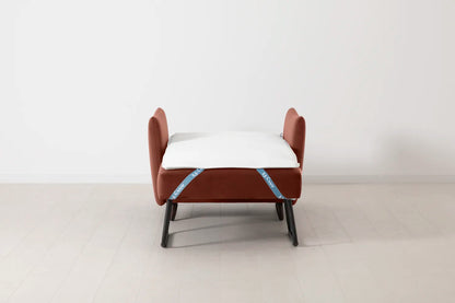 Model 08 Chair Bed Single Sofa Bed, Brick
