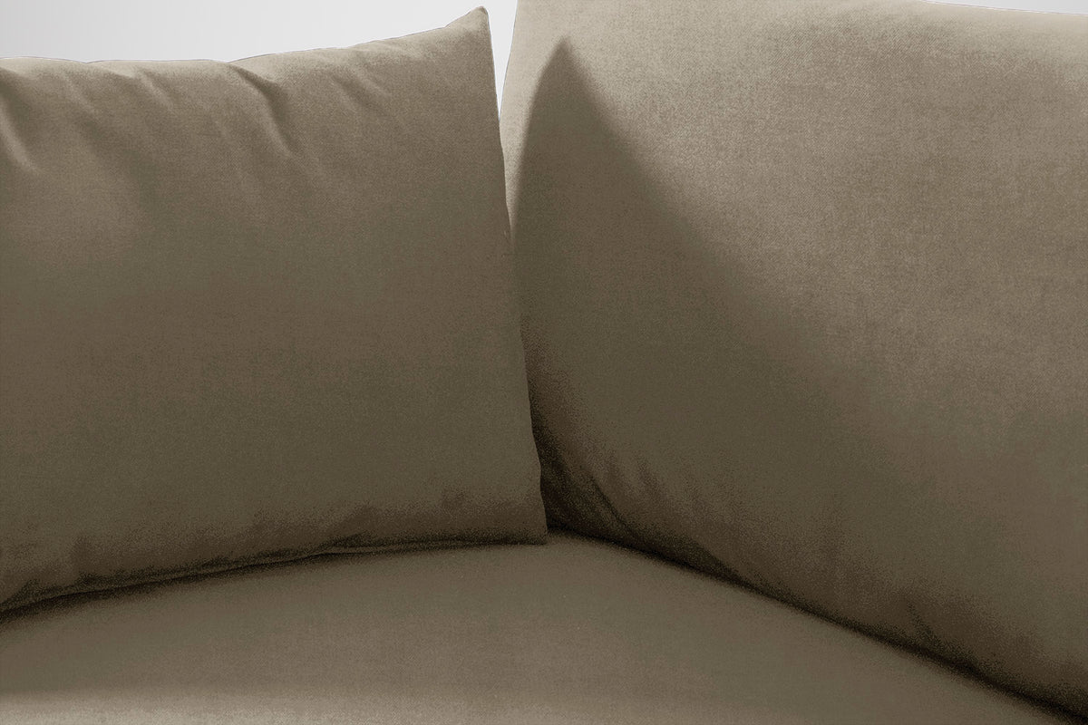 Single Chair Bed in cream chenille