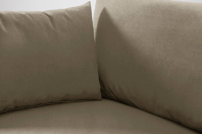 Single Chair Bed in cream chenille