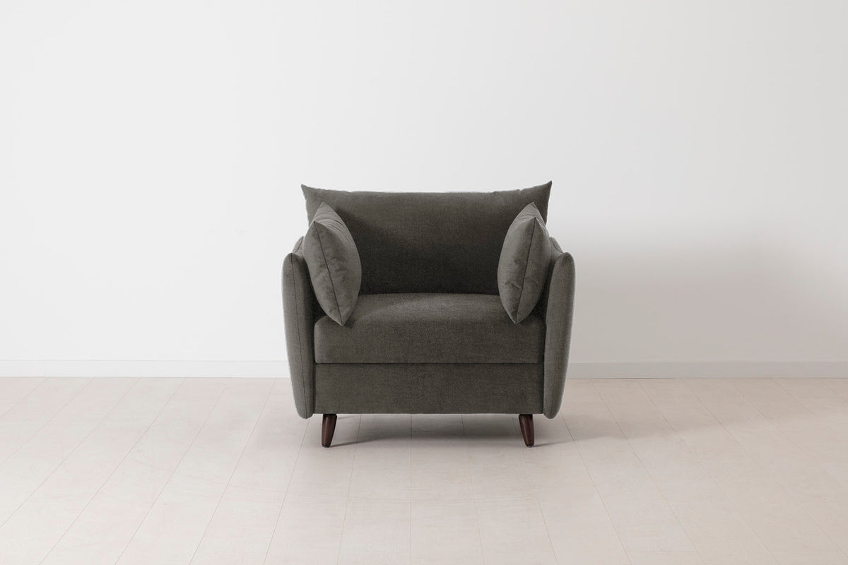 Model 08 Chair Bed Single Sofa Bed, Mink
