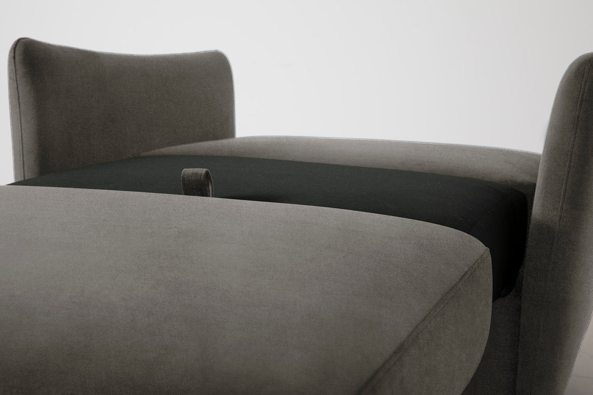 Model 08 Chair Bed Single Sofa Bed, Mink