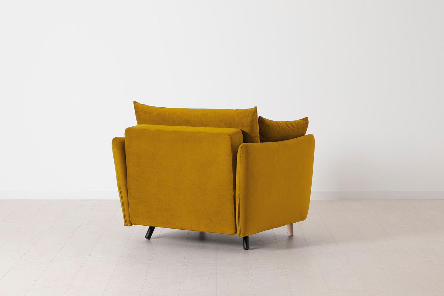 Model 08 Chair Bed Single Sofa Bed, Oak / Mustard