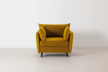 Model 08 Chair Bed Single Sofa Bed, Mustard