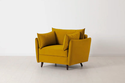 Model 08 Chair Bed Single Sofa Bed, Mustard