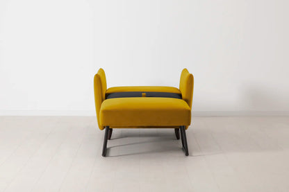 Model 08 Chair Bed Single Sofa Bed, Mustard