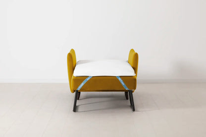 Model 08 Chair Bed Single Sofa Bed, Mustard