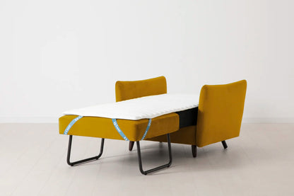 Model 08 Chair Bed Single Sofa Bed, Mustard