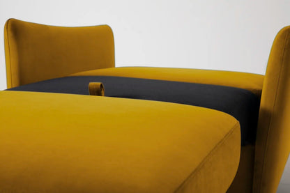 Model 08 Chair Bed Single Sofa Bed, Mustard