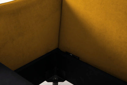 Model 08 Chair Bed Single Sofa Bed, Mustard
