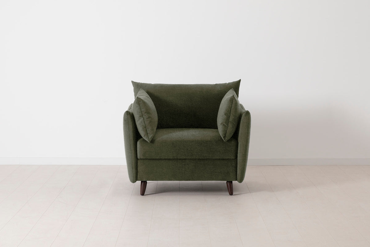 Model 08 Chair Bed Single Sofa Bed, Pine