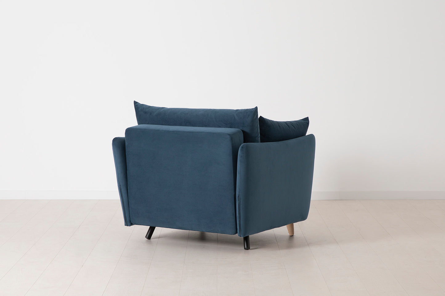 Model 08 Chair Bed Single Sofa Bed, Oak / Teal