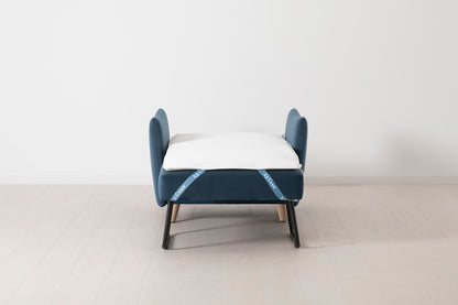 Model 08 Chair Bed Single Sofa Bed, Oak / Teal