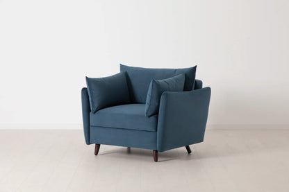Model 08 Chair Bed Single Sofa Bed, Teal