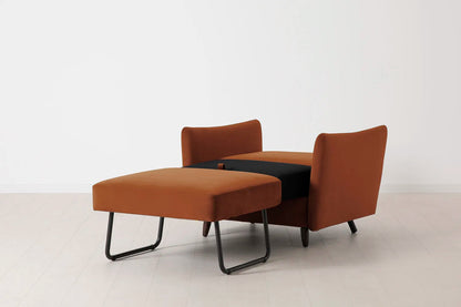 Model 08 Chair Bed Single Sofa Bed, Umber