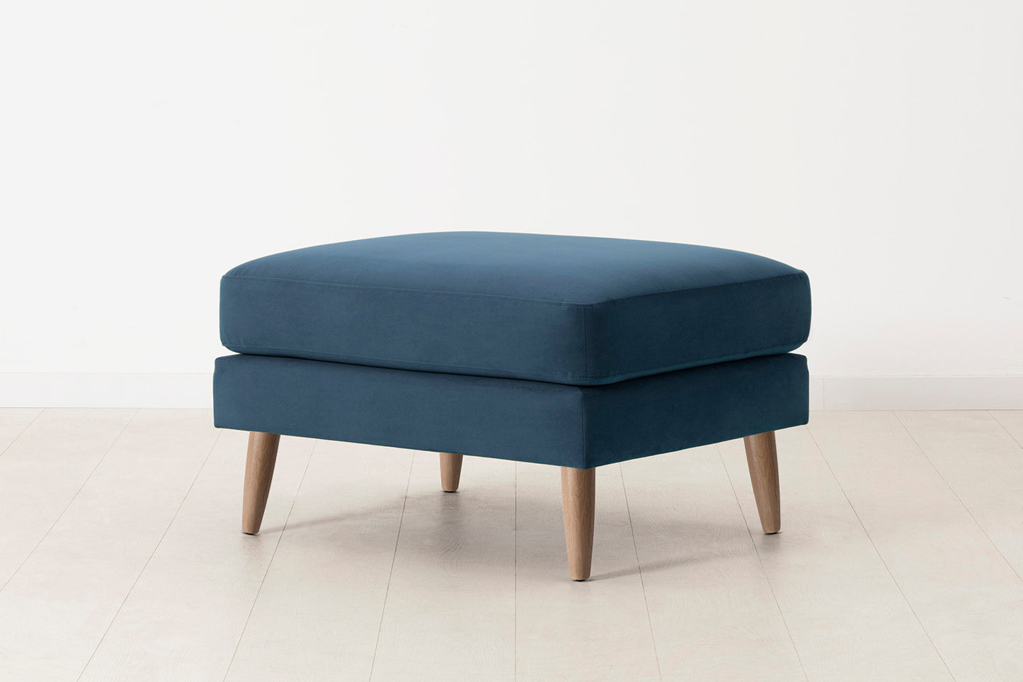 Model 08 Ottoman, Oak / Teal