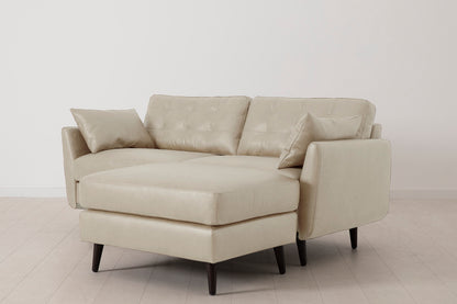 Model 10 2-Seater Sofa with Ottoman, Oyster