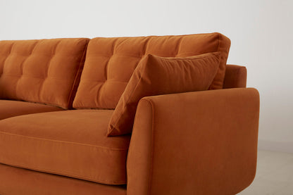 Model 10 2-Seater Sofa with Ottoman, Bronze