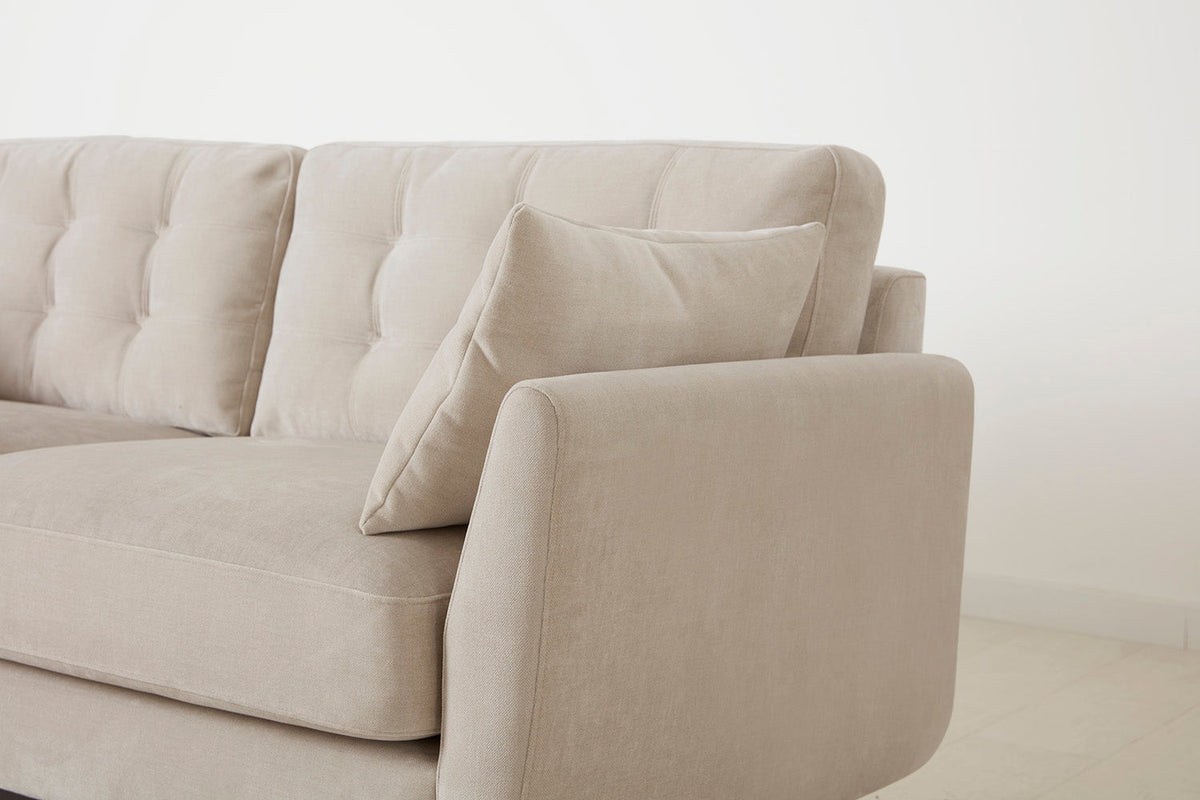 Model 10 2-Seater Sofa with Ottoman, Chalk