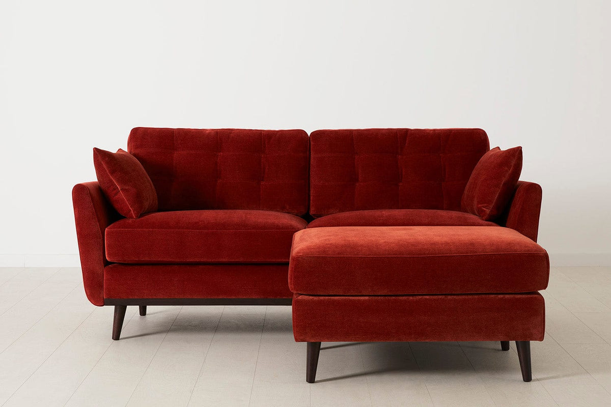 Model 10 2-Seater Sofa with Ottoman, Harissa