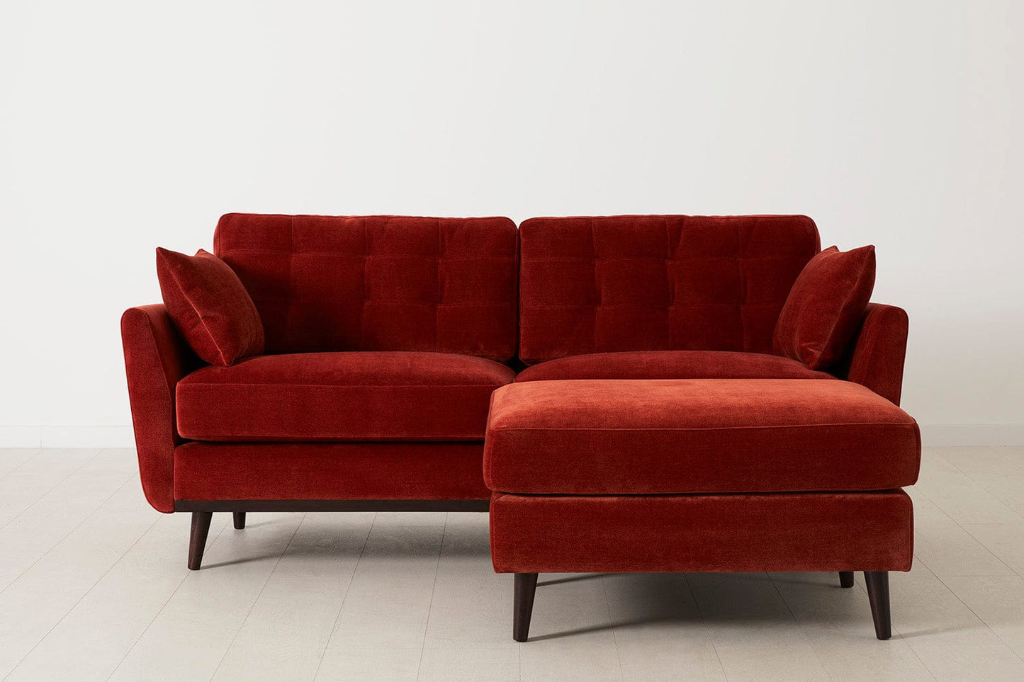 Model 10 2-Seater Sofa with Ottoman, Harissa