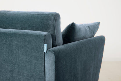Model 10 2-Seater Sofa with Ottoman, Hydro