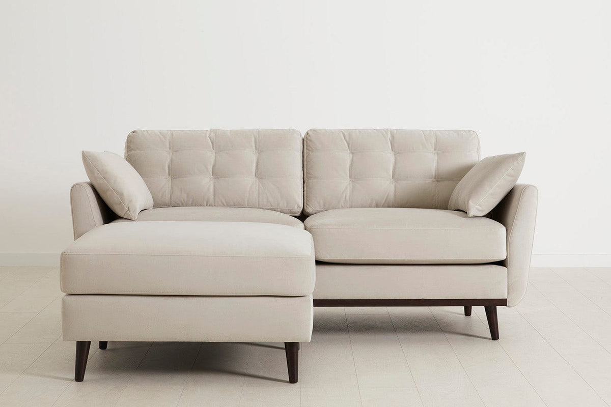 Model 10 2-Seater Sofa with Ottoman, Bone