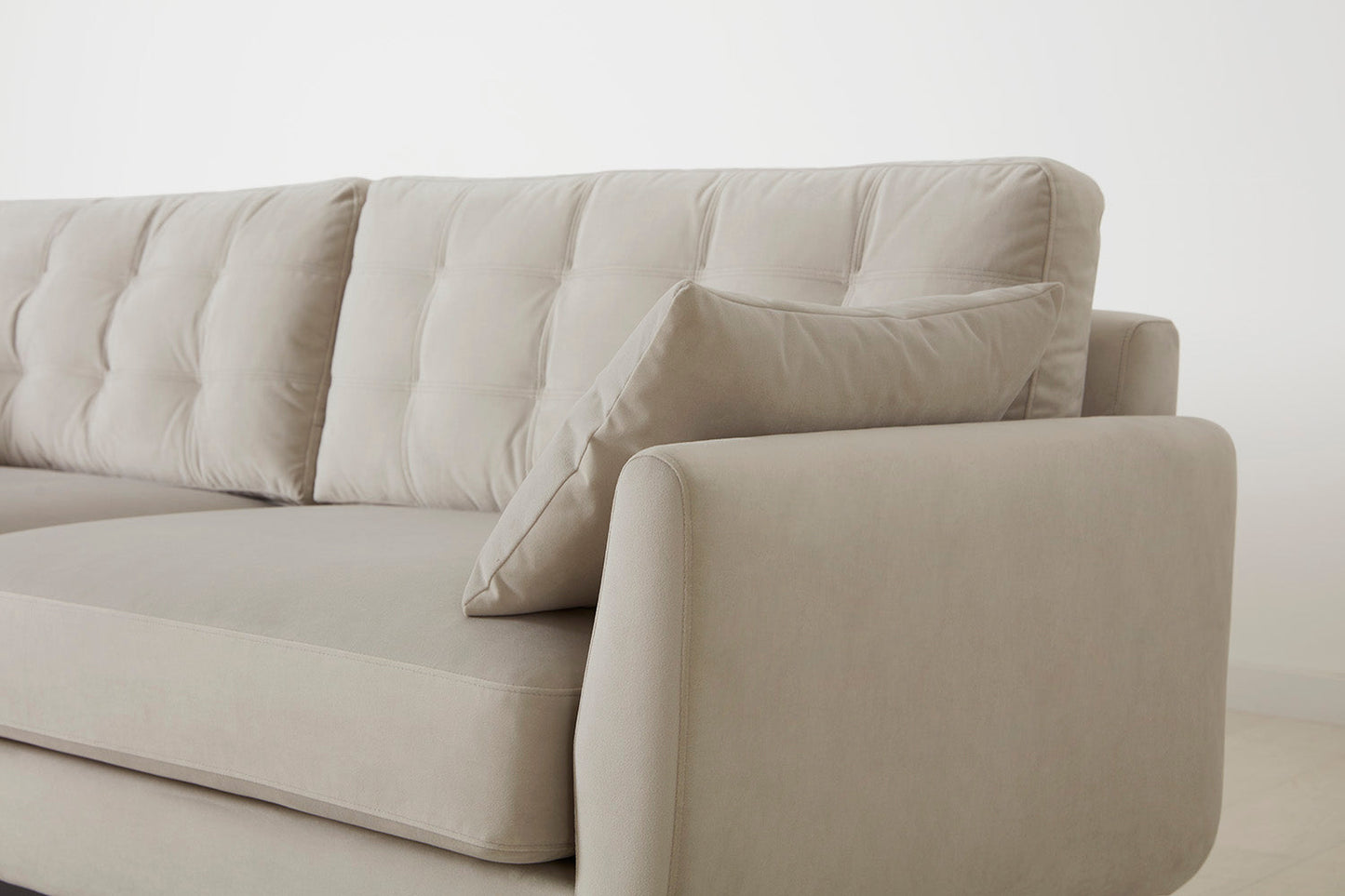 Model 10 2-Seater Sofa with Ottoman, Bone