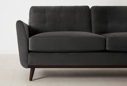 Model 10 2-Seater Sofa with Ottoman, Charcoal