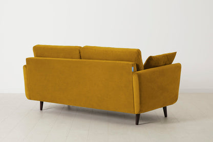 Model 10 2-Seater Sofa with Ottoman, Mustard