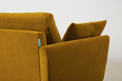 Model 10 2-Seater Sofa with Ottoman, Mustard