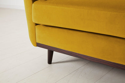 Model 10 2-Seater Sofa with Ottoman, Mustard