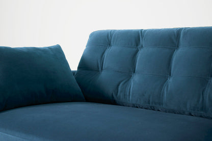 Model 10 2-Seater Sofa with Ottoman, Teal