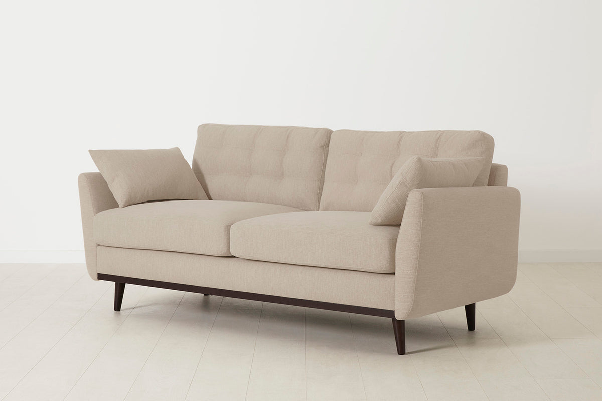 Model 10 2-Seater Sofa with Ottoman, Oatmeal