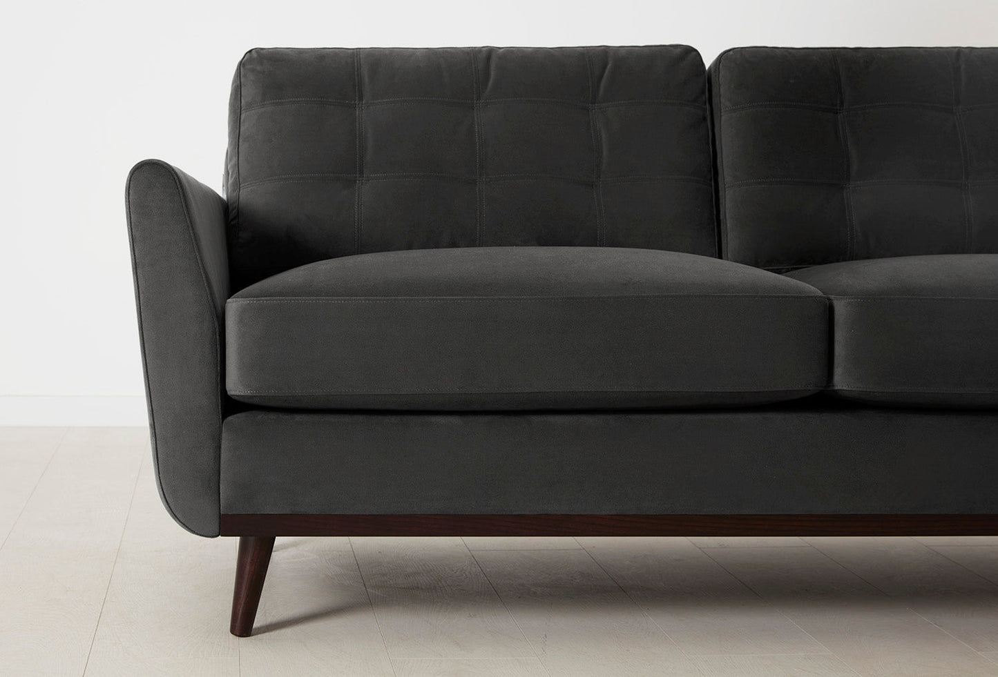 Model 10 3-Seater Sofa with Ottoman, Charcoal
