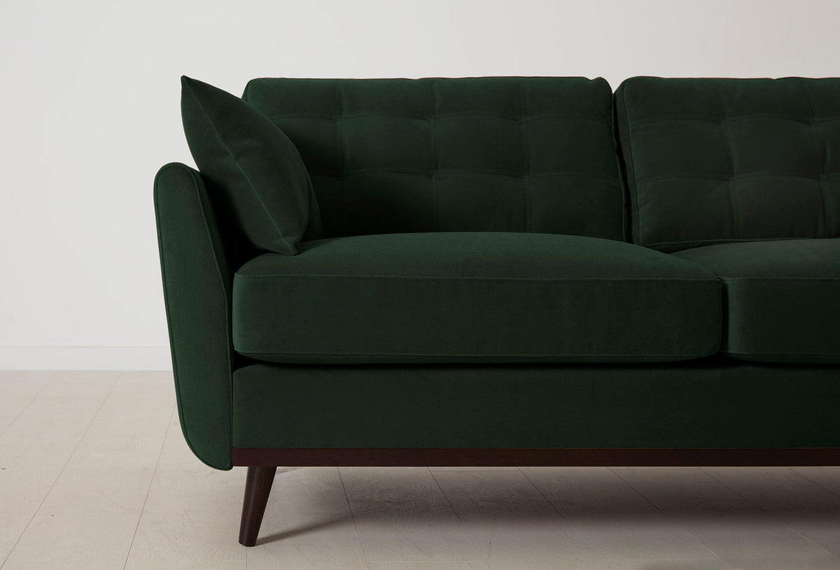 Model 10 3-Seater Sofa with Ottoman, Forest