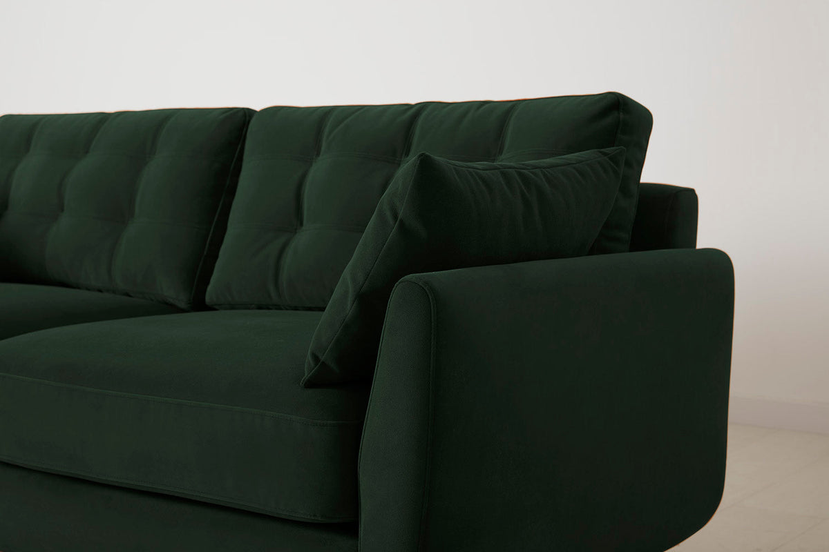 Model 10 3-Seater Sofa with Ottoman, Forest