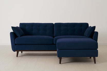 Model 10 3-Seater Sofa with Ottoman, Indigo