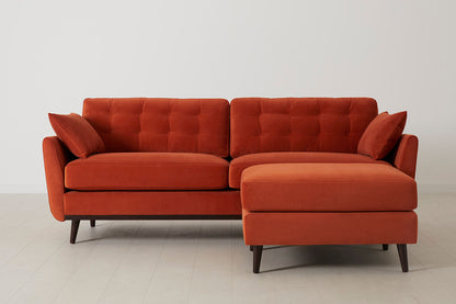 Model 10 3-Seater Sofa with Ottoman, Paprika
