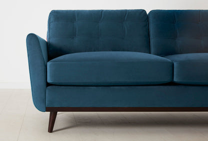 Model 10 3-Seater Sofa with Ottoman, Teal
