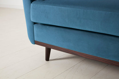 Model 10 3-Seater Sofa with Ottoman, Teal
