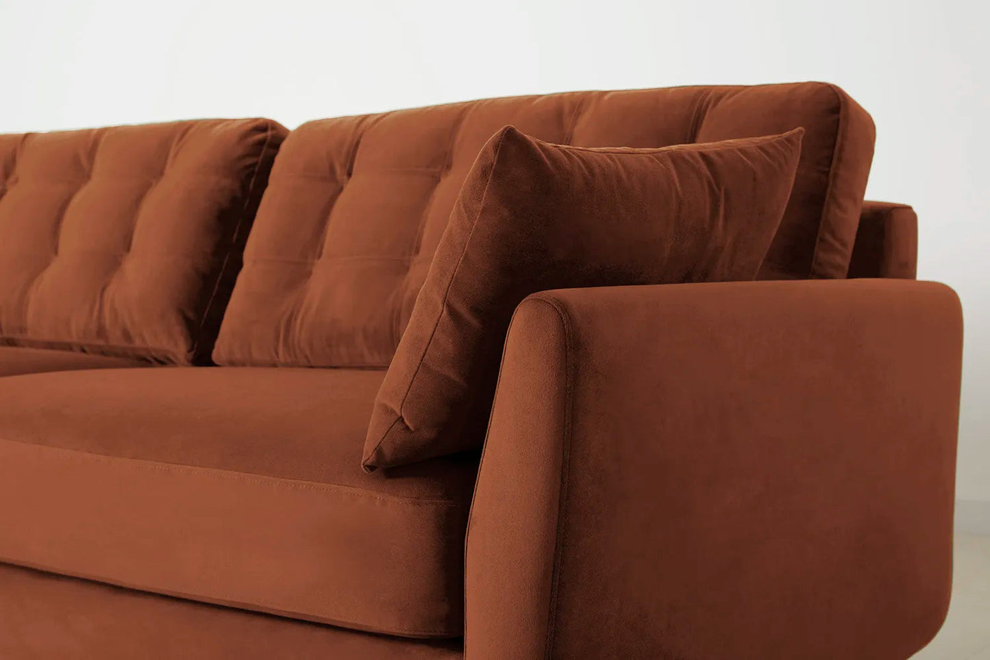 Model 10 3-Seater Sofa with Ottoman, Umber