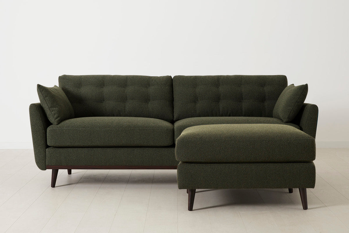 Model 10 3-Seater Sofa with Ottoman, Fern