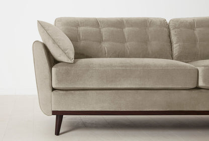 Model 10 3-Seater Sofa with Ottoman, Flax