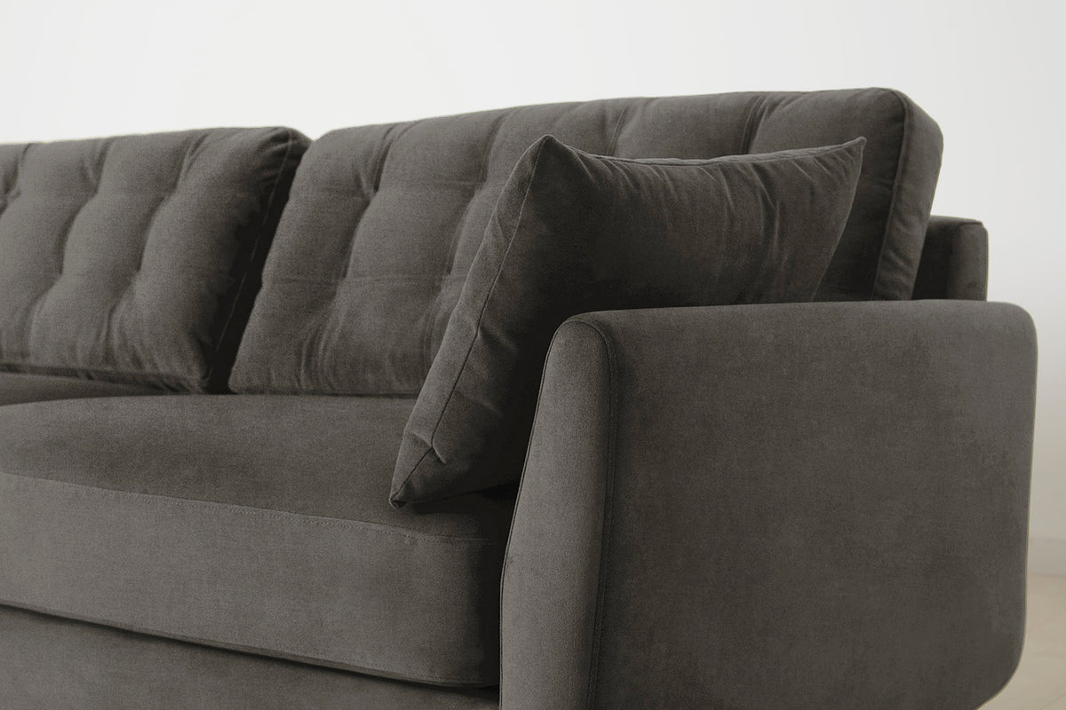 Model 10 3-Seater Sofa with Ottoman, Mink