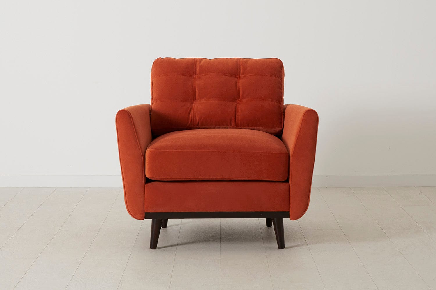 Orange discount arm chair