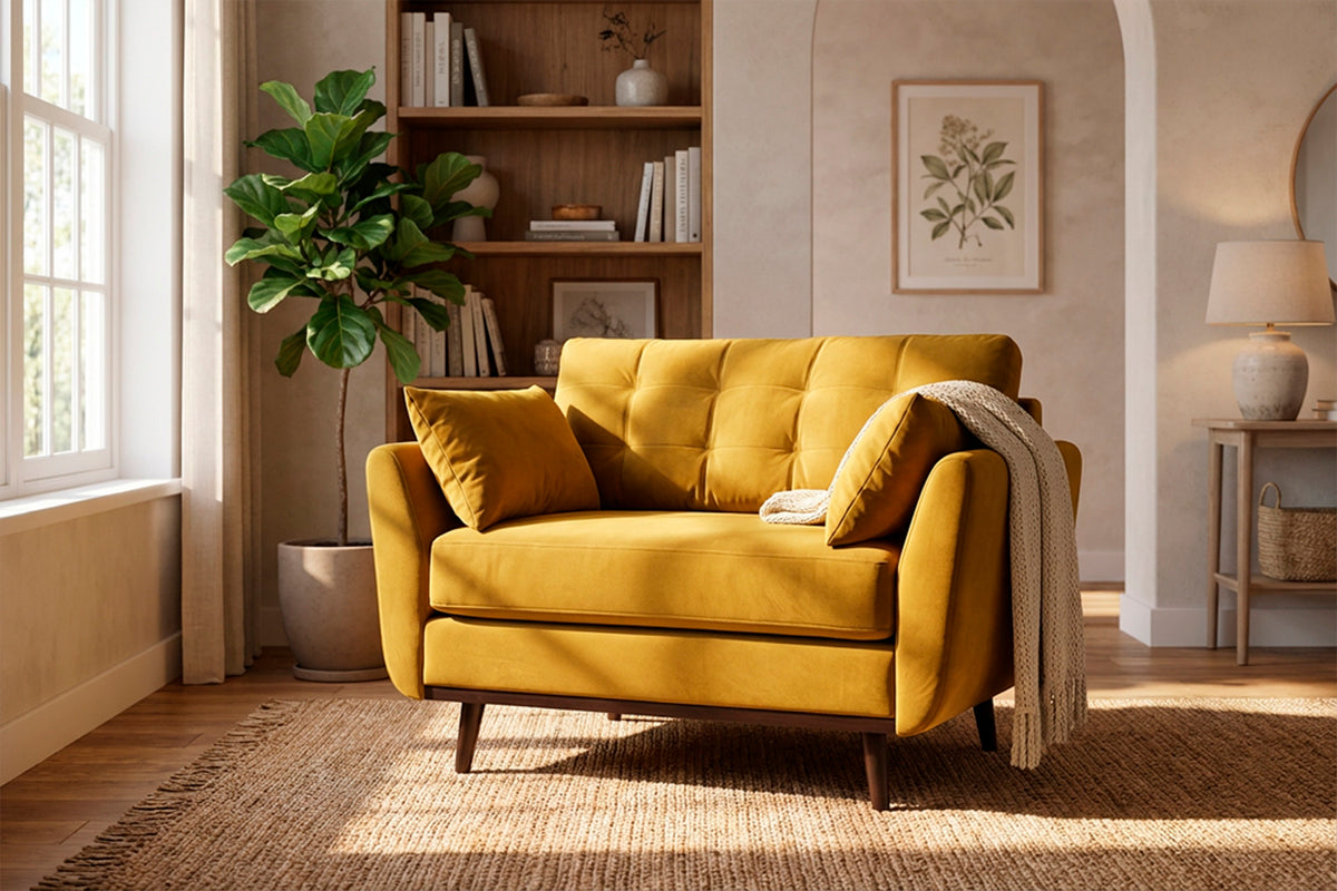 Model 10 Loveseat, Mustard