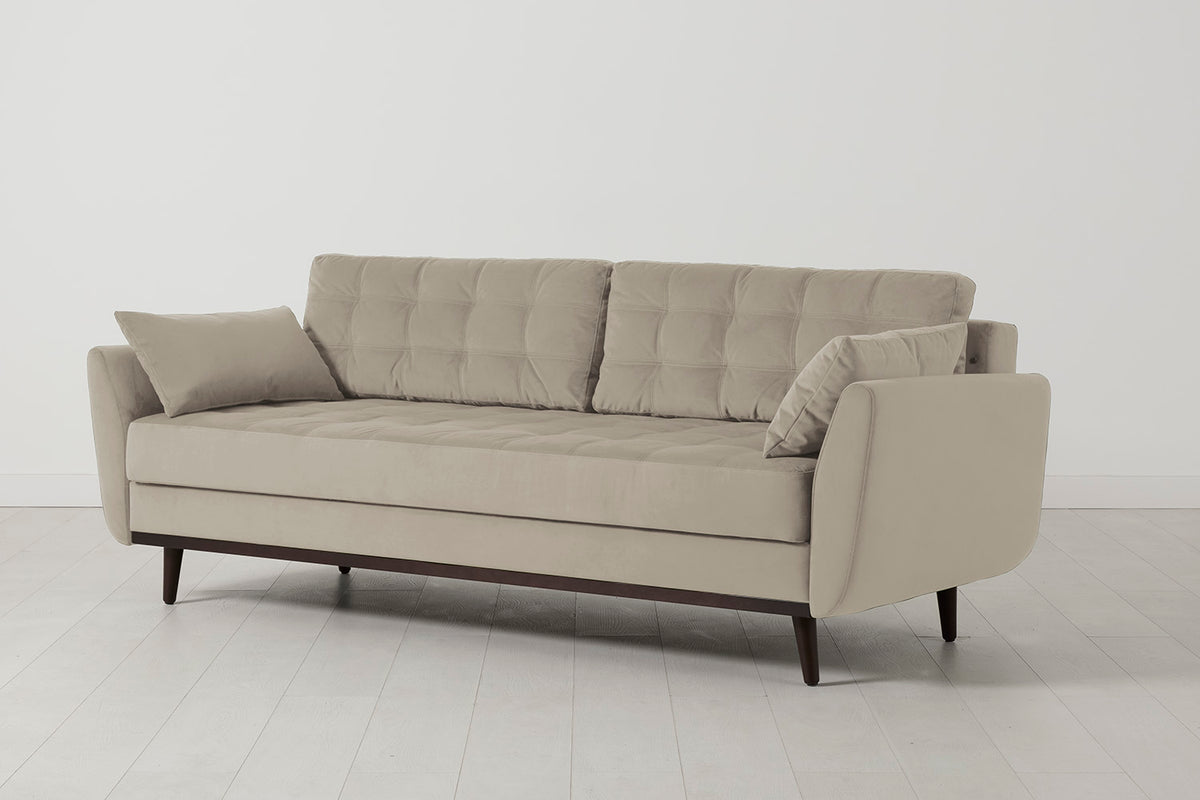 Model 10 Sofa Bed 3 Seater, Bone