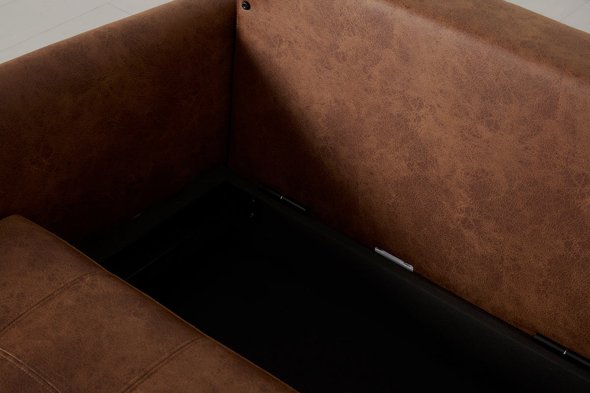 Model 10 Sofa Bed 3 Seater, Chestnut